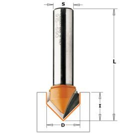 СМТ Фреза пазовая с углом 90гр.S=6 D=19x16 715.190.11
