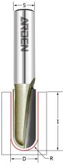 Фреза пазовая круглый нос (пальчиковая) R=7.94 D=15.88x31.75x64 S=8 ARDEN 204833