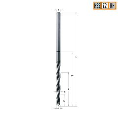 Сверло HS для ввертных петель ANUBA 6,5x15x85 Z=2 S=10x35 RH CMT 515.131.51