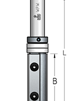 Фреза WPW PFM7192 копир сменные ножи верхний подшипник D19 B50 Z2 хвостовик 12
