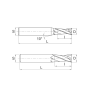 Фреза по стали Z2 DJTOL DPE2-10