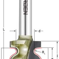 Фреза профильная (Ручка) R=6.35 D=44.45x28.6x68 S=12 ARDEN 502241