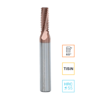 Резьбовая твердосплавная фреза, TiSiN М3х0,5 RODMIX 18010300501