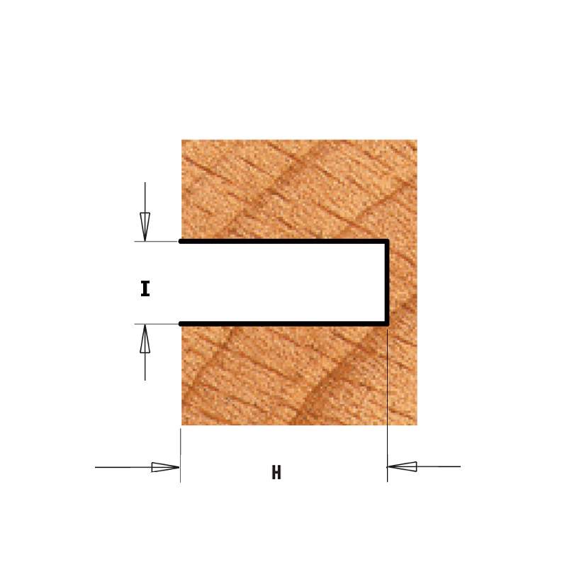 Фреза концевая CMT-contractor пазовая Z2 с державкой (подш. и гайка) S=8 D=40x6 K922-360A