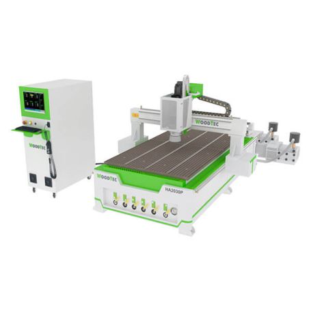 Фрезерно-гравировальный станок с ЧПУ WoodTec HA 2030 P — автоматическая смена инструмента и обработка листов целиком