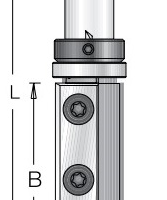 Фреза Dimar 1019579 обгонная ТЕРМИНАТОР D19x50 L112,8 сменные ножи хвостовик 12