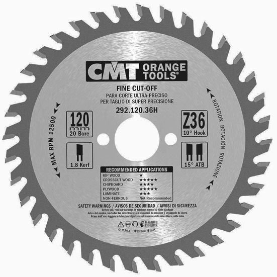 Диск пильный 235x30x2,8/1,8 15° 15° ATB Z=48 CMT 292.235.48M
