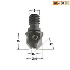 Зенкер для сверла 3x16 S=M10/11 RH CMT 350.030.11
