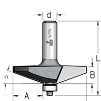Фреза WPW RK20002 филенка 27мм прямая D66,7 B16 подшипник хвостовик 12