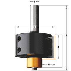 СМТ Фреза четвертная (нижн. подш.), смен.ножи HM Z2 S=12 D=50,8x28 Z2 RH 660.990.11