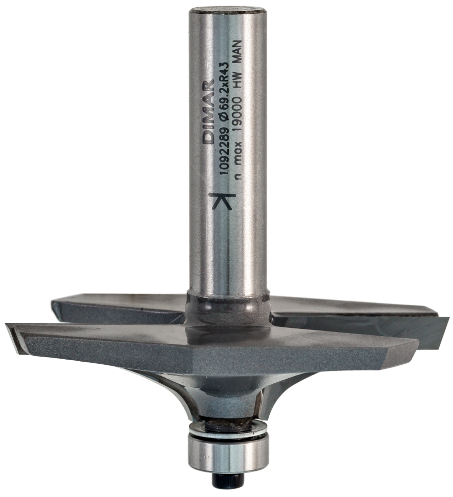 Фреза Dimar 1092289 перила радиус D69,2x16 L76 подшипник, хвостовик 12