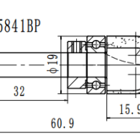 Фреза для желобов и чаш ( с верхн. подш.) R=6.4 D=19x16x48 S=8 PROCUT 215841BP
