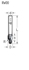 Фреза WPW RW00323 радиусная R3,2 D11,1 B9,5 микроподшипник хвостовик 6