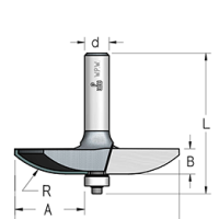 Фреза WPW RK40002 филенка 36,5мм радиусная D85,8 B12,7 подшипник хвостовик 12