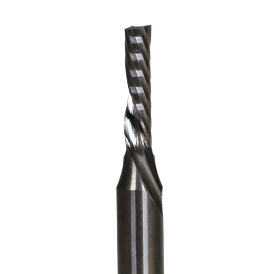 Фреза спиральная Z1 (нижний рез) D=3x15x50 Z=1 S=3 Tideway LC20203155 (L1-50 мм, L2-15 мм, D1-3 мм, D2-3 мм)