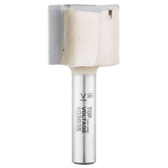 Фреза пазовая врезная Z2+1 D=24x20x52 S=8 TOPVOLTAGE 103835 (L1-52 мм, L2-20 мм, D1-24 мм, D2-8 мм)