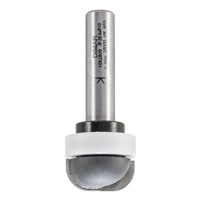 Фреза WPW DB28102C радиус внутренний плинтус, мойка D28,6x12,7 L73 подшипник пластик, хвостовик 12