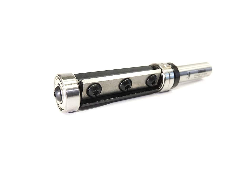 Фреза Dimar 1019429 обгонная ТЕРМИНАТОР D19x50 L112,8 сменные ножи хвостовик 12 (L1-112.8 мм, L2 -50 мм, D1-19 мм, D2 -12 мм)