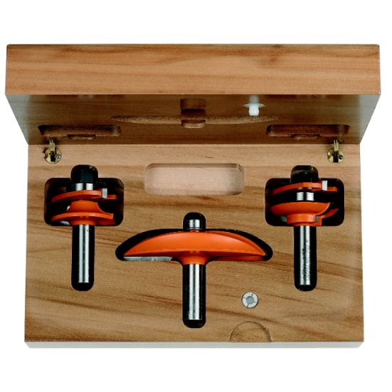 СМТ Комплект 3 фрез мебельный фасад (A2) (дер.футляр) S=12,7 RH 800.513.11 (L1- мм, L2- мм, D1- мм, D2-12.7 мм)