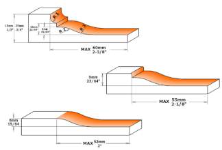 Комплект 2 ножей 695.013.A1 HM 19,8x11,9x1,5 (A1) для 694.013