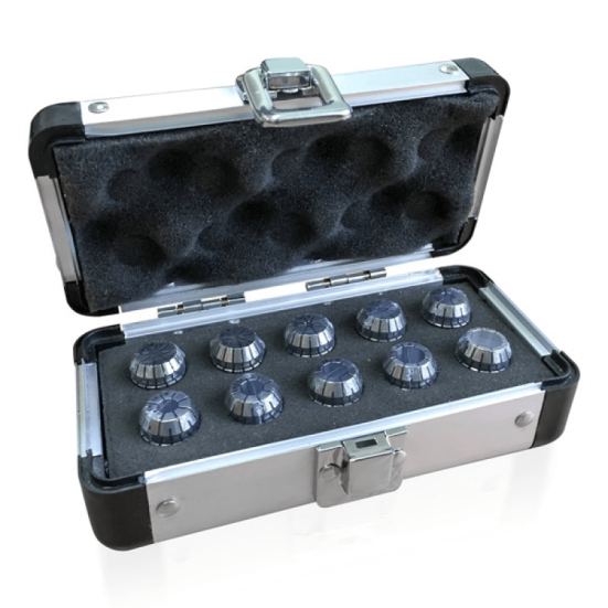 Набор цанг ER16 | DIN 6499 - 10 цанг в металлическом кейсе 752.002