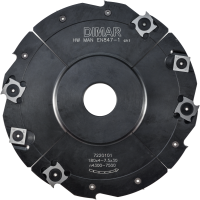 Фреза насадная Dimar 7220101 паз 4,0-7,5x40мм D180 Z8+4 сменные ножи посадка 30