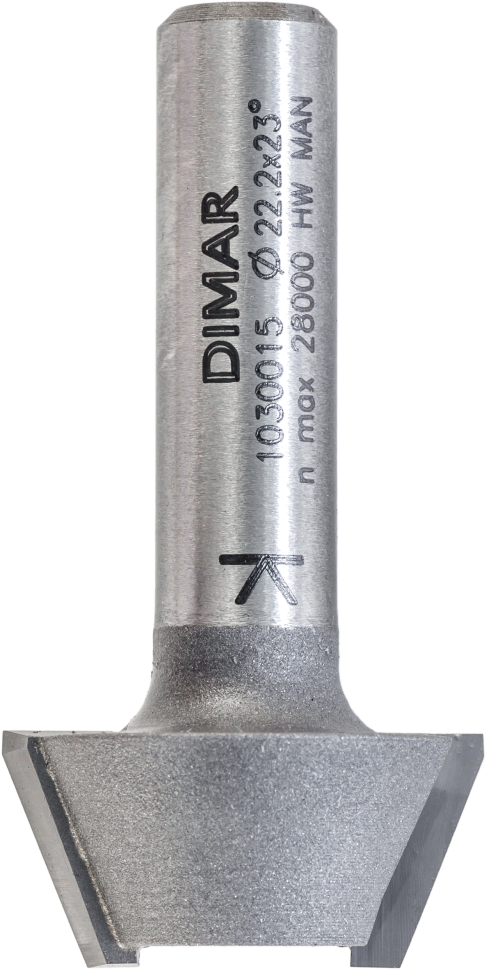 Фреза Dimar 1030015 фаска угловая 23° D22,2x10 L42,5 Z хвостовик 8