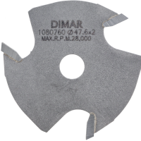 Фреза Dimar 1080760 дисковая Z3 торцевой паз 2x12,8 мм D47,6 посадка 7,94 для оправки