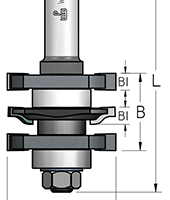 Фреза WPW RGD2002 мебельный фасад без настройки римский D41 B22 подшипник хвостовик 12_S,RGD2002