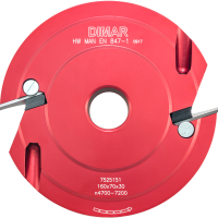 Фреза насадная Dimar 7525151 поручень профиль B D160x70 Z2 сменные ножи посадка 30