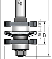 Фреза WPW RGD5002 мебельный фасад без настройки прямой D41 B22 подшипник хвостовик 12