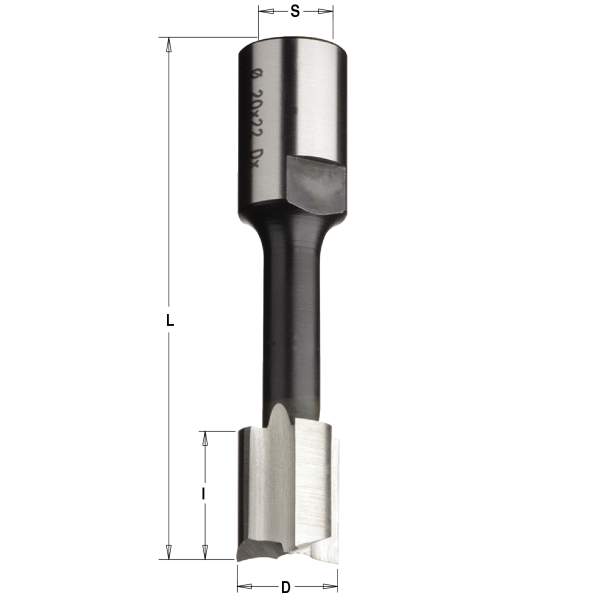 СМТ Фреза долбёжная KSS Z3 S=M12x1 D=15x22x90 RH 169.150.31 (L1-90 мм, L2-22 мм, D1-15 мм, D2-12 мм)