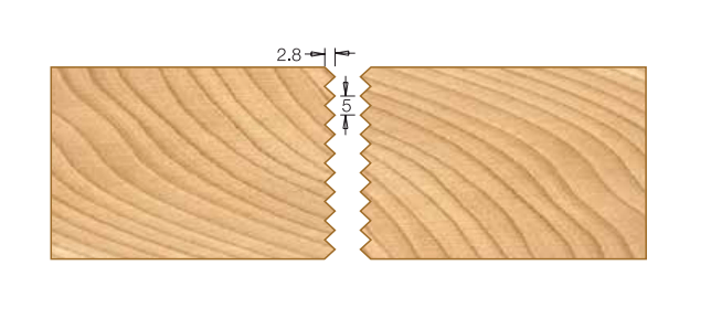Фреза насадная Dimar 7410001 минишип 2,8 мм D90x50 Z2 сменные ножи посадка 30