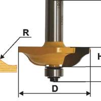 Фреза фигирейная горизонтальная Ф50,8Х12,7 мм, хвостовик 12 мм Энкор 46561