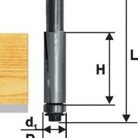 Фреза кромочная прям ф19х25,4мм хв 12мм ДСП Энкор 28058