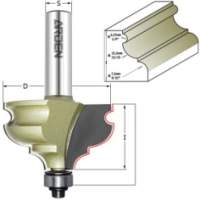 Фреза профильная &quot;Французская классика&quot; (ниж. подш.) Z=2 D=47.5x28.5x80 S=12 ARDEN 352211