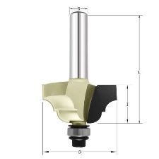 Фреза "Классический римский гусёк" R=6.35 D=38.1x19.5x69 S=12 (подш. 9.5мм) ARDEN 312231