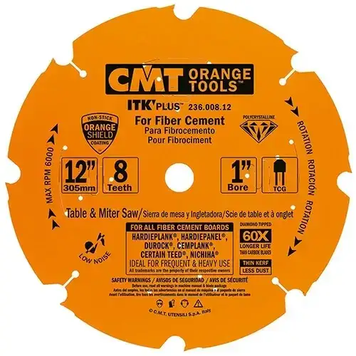 Диск пильный 305x25,4x2,2/1,6 12° TCG Z=8 (DIA) CMT 236.008.12