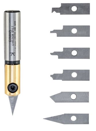 Фреза Dimar G1853x05 гравировка D12x L65 Z без ножа хвостовик 8 (L1-65 мм, L2- мм, D1-12 мм, D2-8 мм)