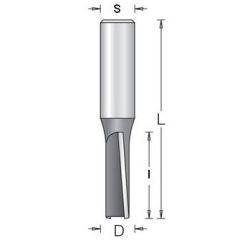 Фреза Dimar 1075839 пазовая D12,7x50,8 L108 Z2 хвостовик 12