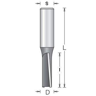 Фреза Dimar 1075839 пазовая D12,7x50,8 L108 Z2 хвостовик 12