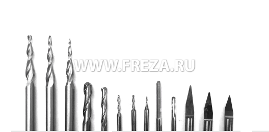 Набор ЧПУ фрез для 3D (17 фрез)