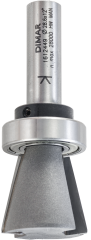 Фреза Dimar 1612449 ласточкин хвост угол 12 гр по шаблону D28,6x26 L79,4 подшипник, хвостовик 12