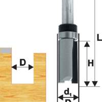 Фреза кромочная прям ф15,8х26мм хв 8мм ДСП Энкор 28062