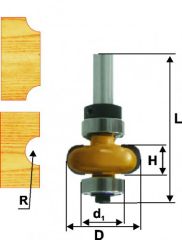 Фреза кром галтельная ф22,2х6мм R3,2мм хв 8мм Энкор 10694