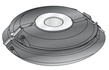 Фреза насадная Dimar 7410031 сращивание 90 и 180 гр заготовки Max 28 мм D170x28 Z2 сменные ножи посадка 30 (L1- мм, L2-51 мм, D1-170 мм, D2-30 мм)