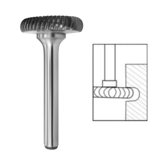 Борфреза SW2504 ДВ (двойная насечка) (L1-45 мм, L2-4 мм, D1-25 мм, D2-6 мм)