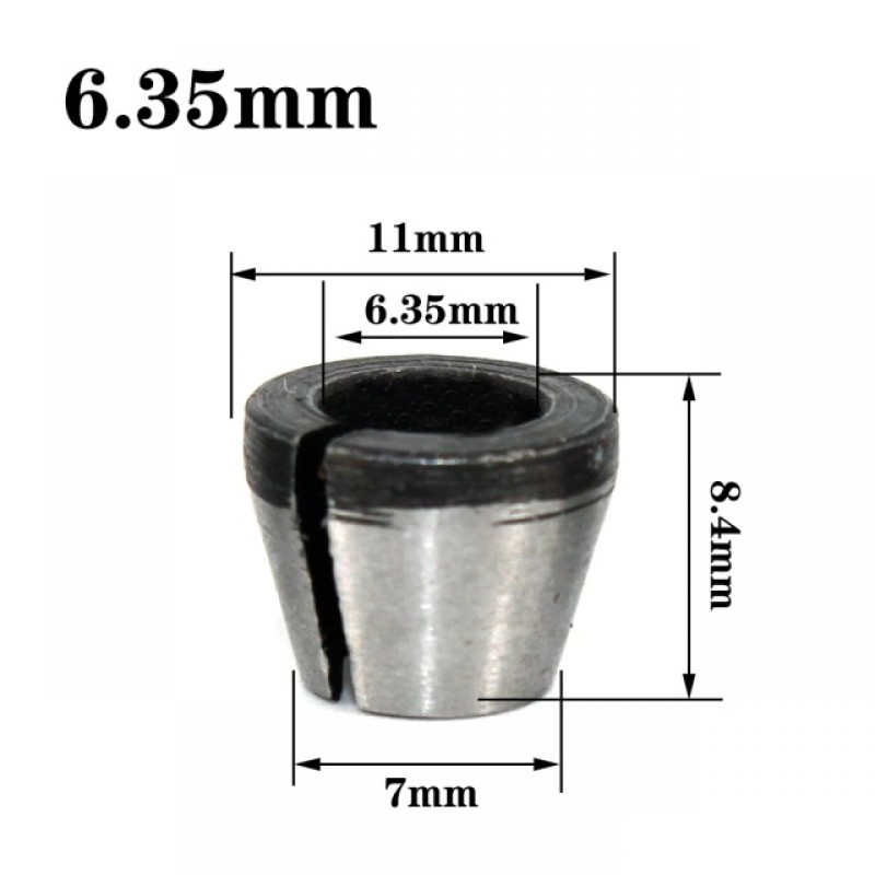 Цанговый зажим для фрезеров 6.35мм (1/4) 791015