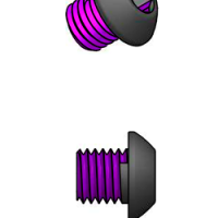Винт WPW BR40100 с фиксатором M4 x 10mm  под ключ KEY02.5