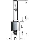 Фреза WPW E200163 мини четверть 1,6 мм D9,5 B13 Z2 хвостовик 6